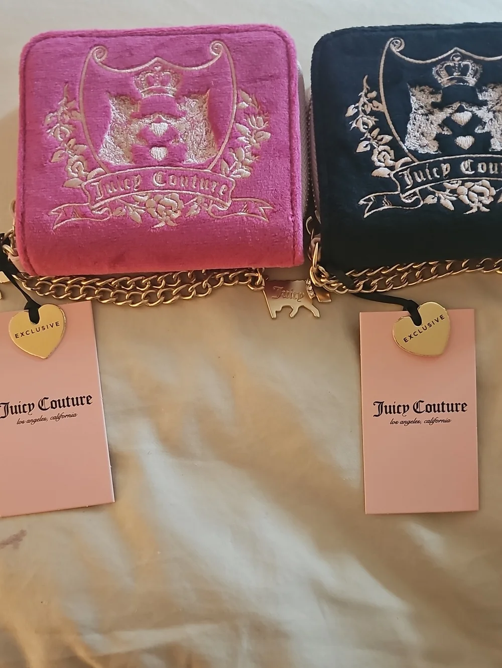 Juicy Couture Suede Wallet Bundle NWT